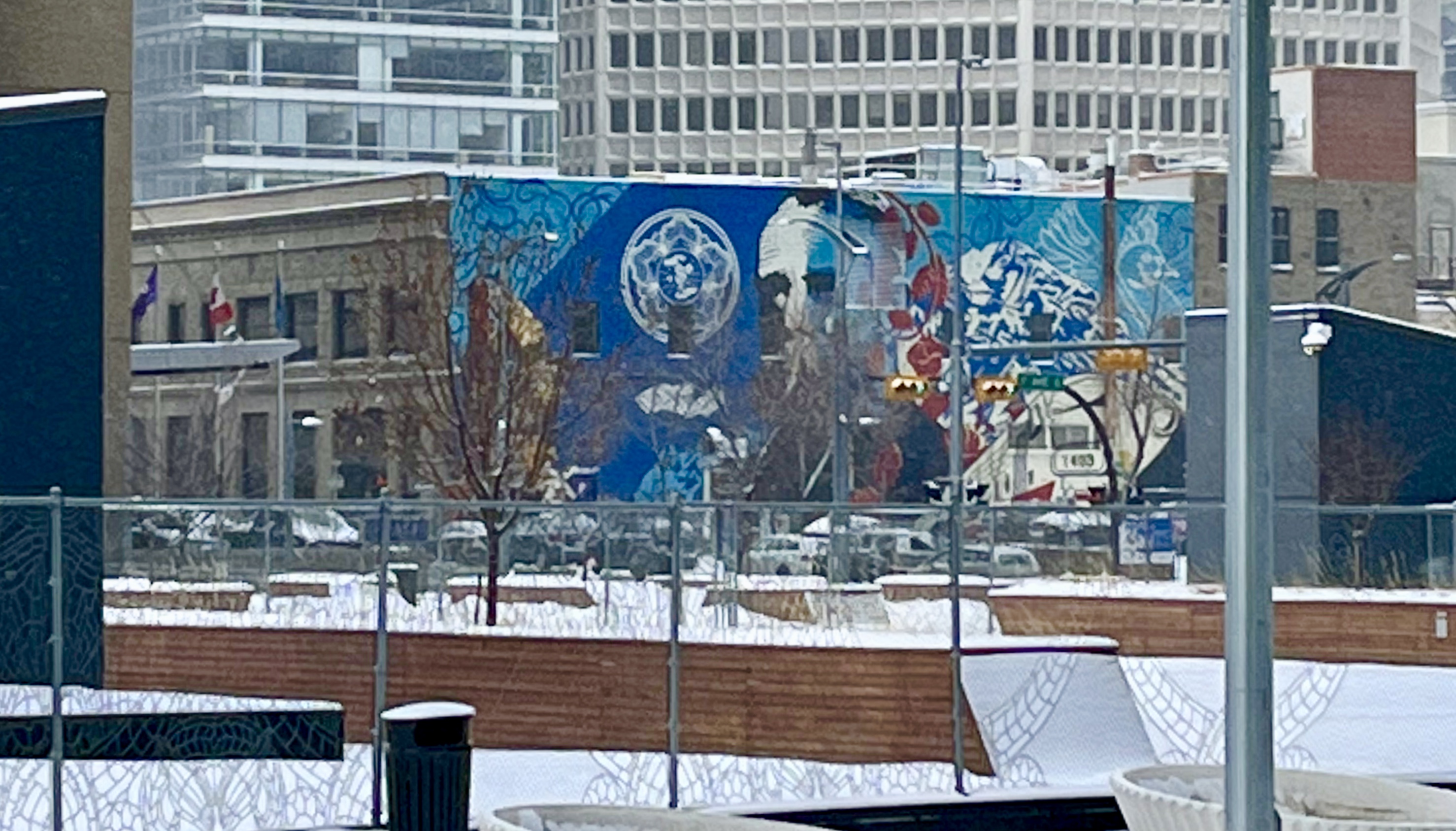 Urban mural, Stephen Ave, Calgary Tower, urban exploring, urban lookout, artUrban Art - Stephen Ave & Calgary Tower