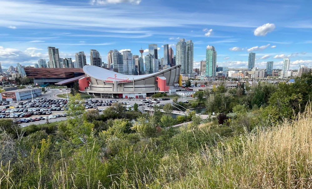 Calgary, skyline, urban, exploring, Stampede, Park, BMO Expansion