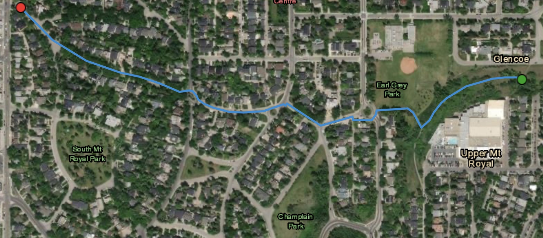 Urban hiking, exploring, walking, Mount Royal, urban design, roundabouts, urban forest, Champlain Park, Earl Grey Park, South Mount Royal Park, Calgary