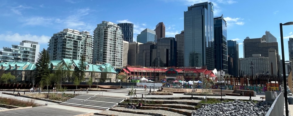 Calgary, urban, exploring, RiverWalk, Trans Canada Trail