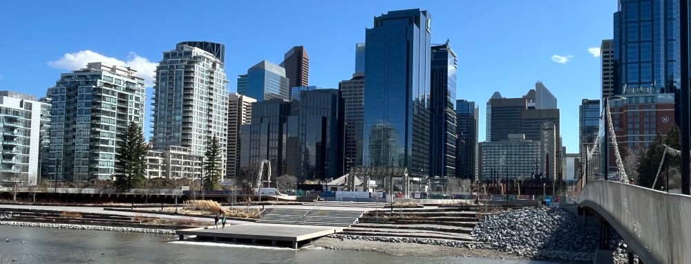 Calgary, urban, exploring, RiverWalk, Trans Canada Trail