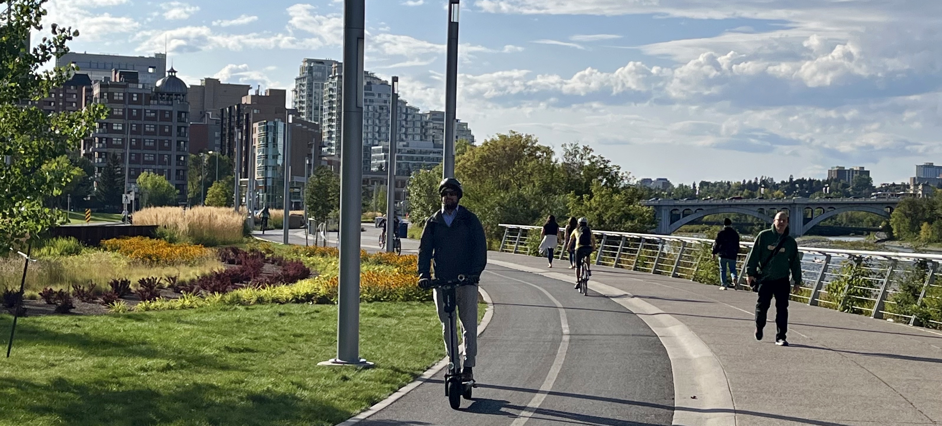 Calgary, bike, hike, tour, nature, landscape, urban, Bow River