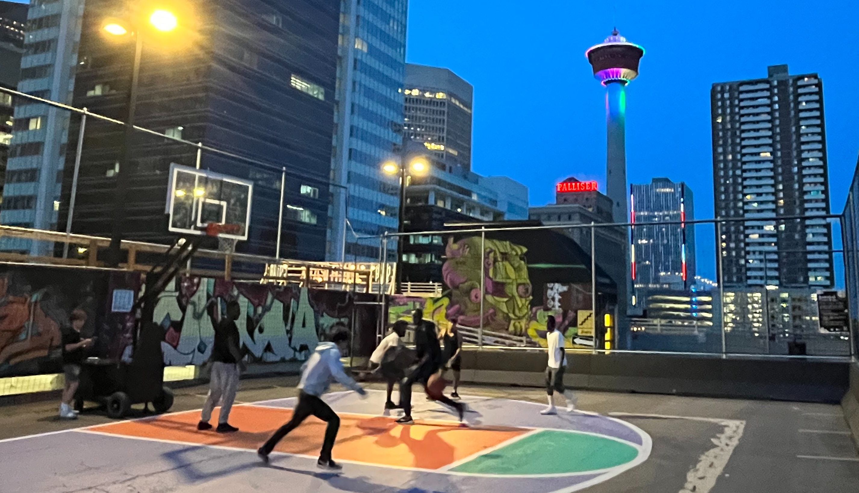 Calgary, basketball, outdoor, court, best, public, art, explore, active, lifestyle, urban
