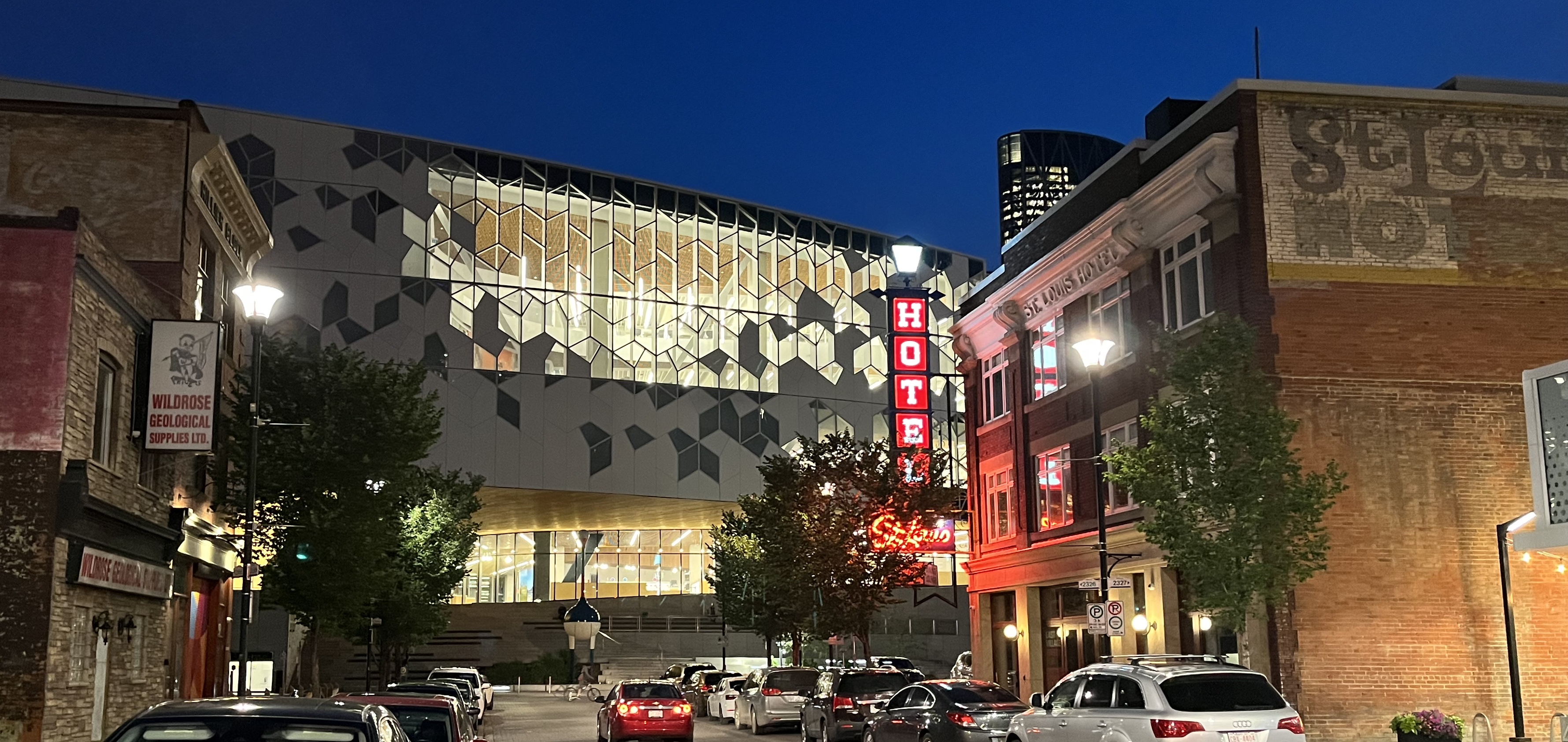 Calgary, urban, exploring, preservation, history, Victoria Park, East Village, basketball, public, destination