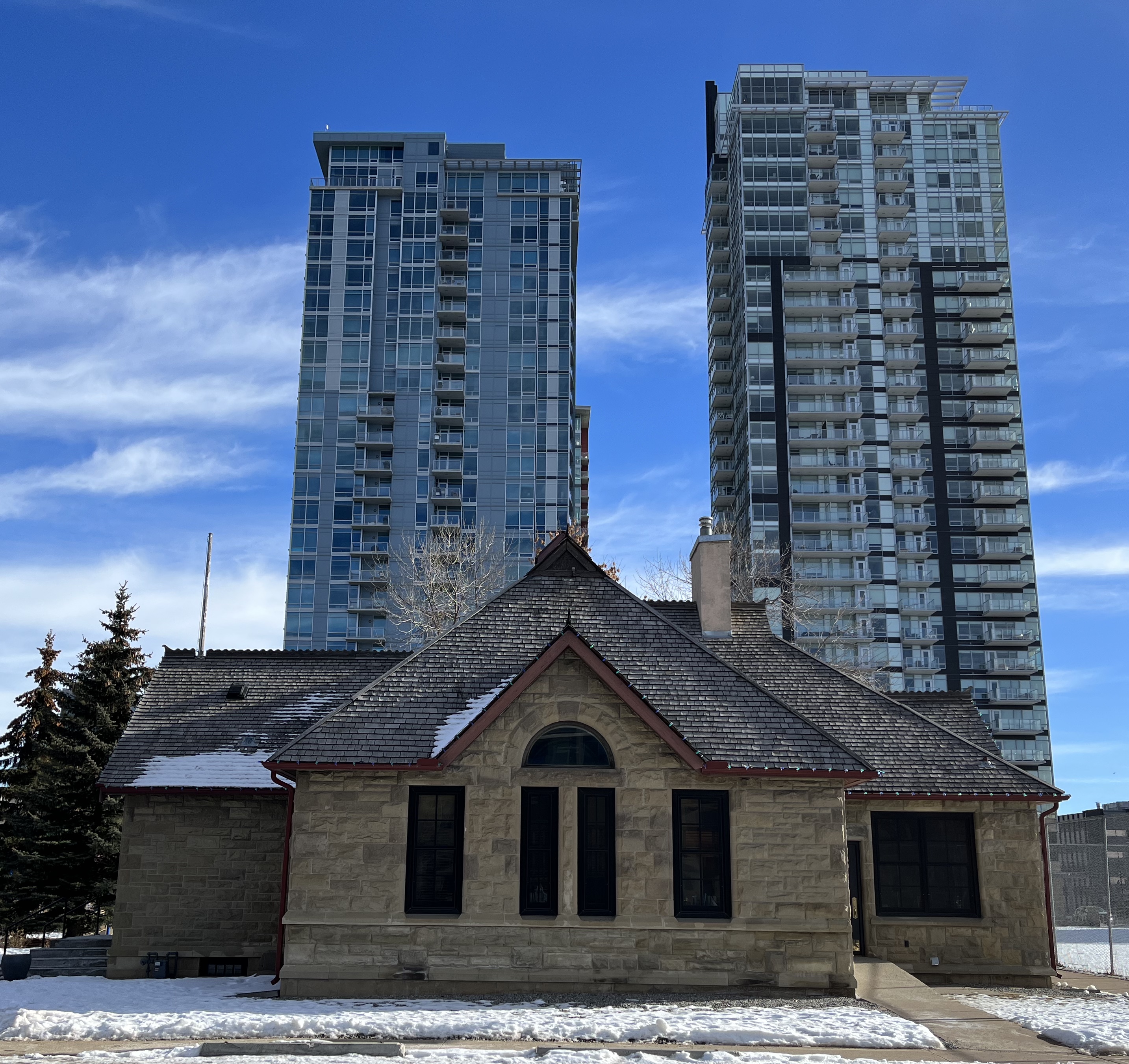 urban, exploring, Calgary, walk, park, heritage, building