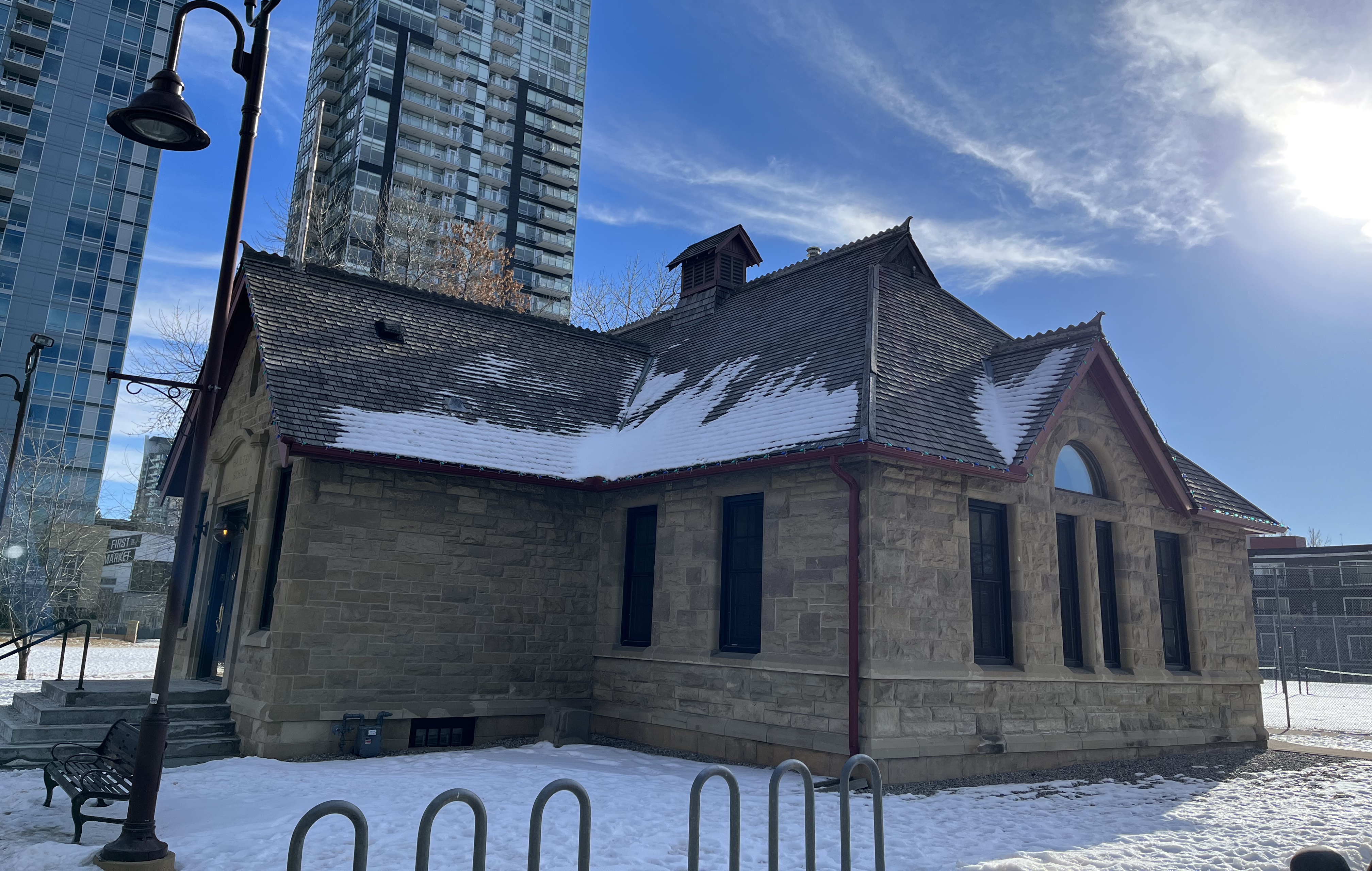 urban, exploring, Calgary, walk, park, heritage, building