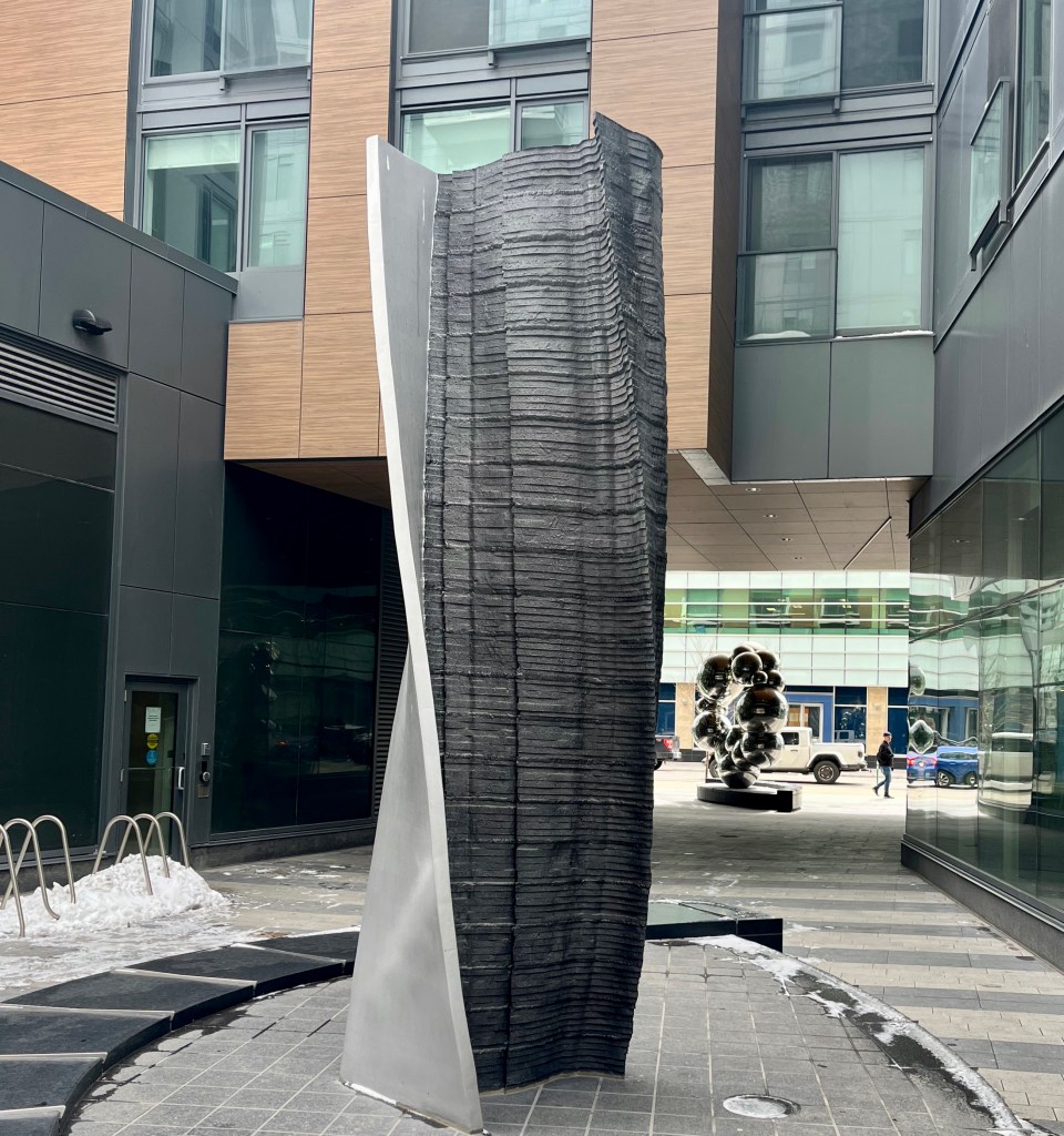Public art piece - Drama Queen, behind Anomoly in Central Towers Galleria